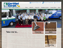Tablet Screenshot of certifiedcarpet.com